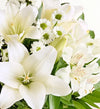 Serene Memorial Bouquet with Personalized Photo Vase