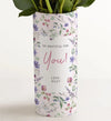So Grateful for You Bouquet with Personalized Vase